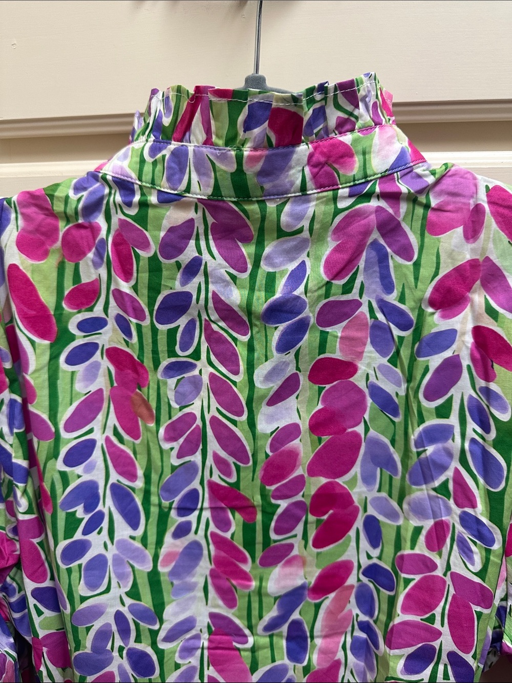 JODIFL Pink Purple Green Floral Print Belted Dress - Picture 7 of 8